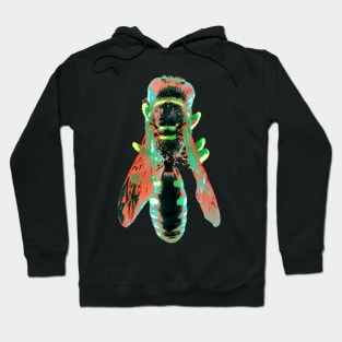 Abstract green bee Hoodie